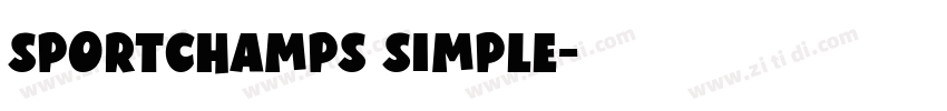 sportchamps simple字体转换